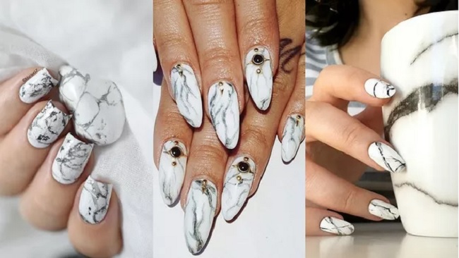 Stone Marble Nails